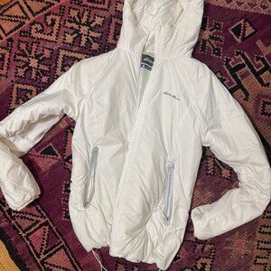 Eddie Bauer Women's Medium White First Ascent Puffer jacket